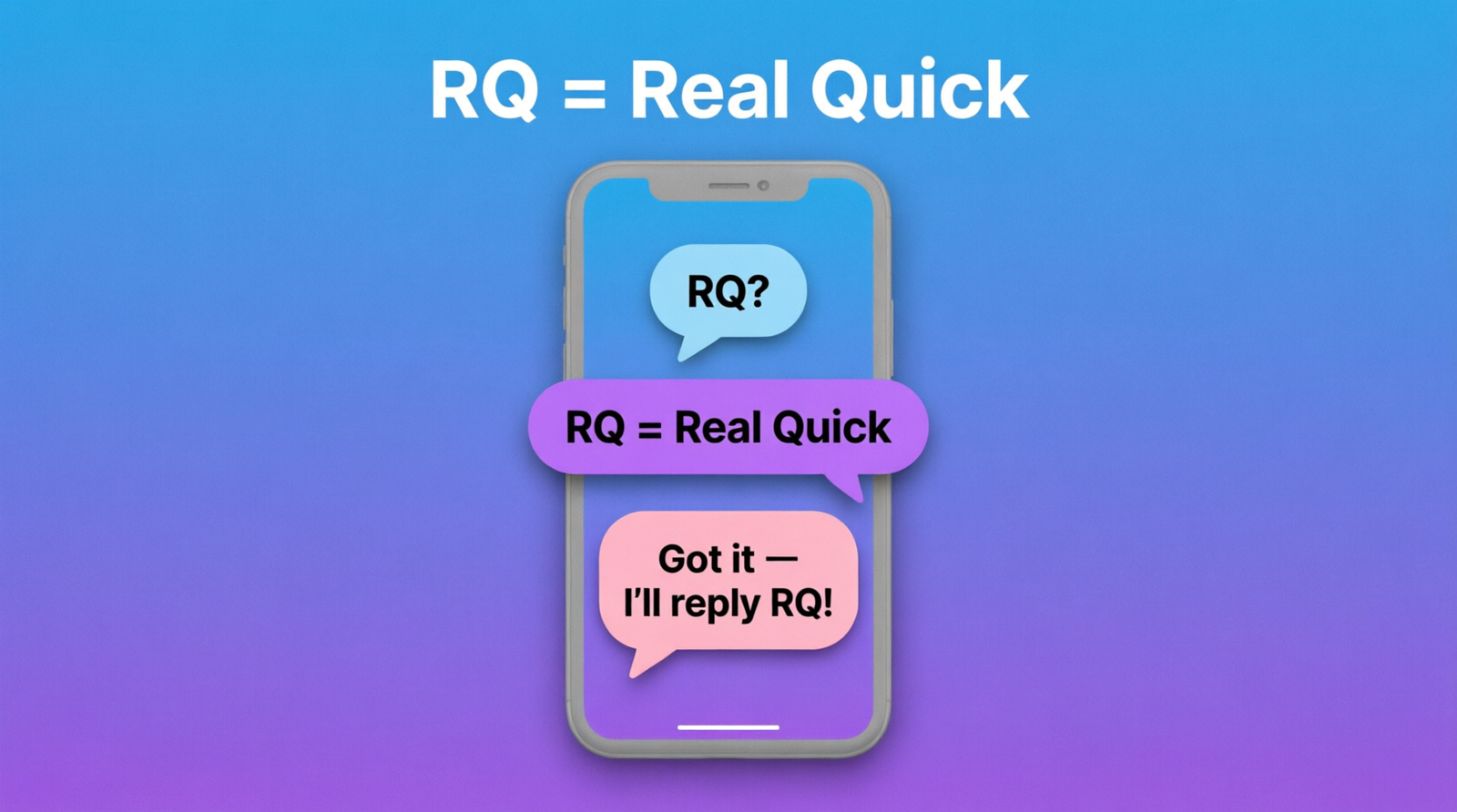 What Does RQ Mean in a Text Real Meaning & Examples