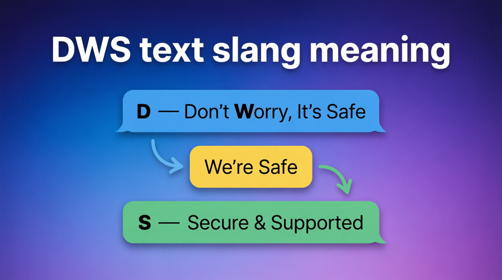 What Does DWS Mean in Text?
